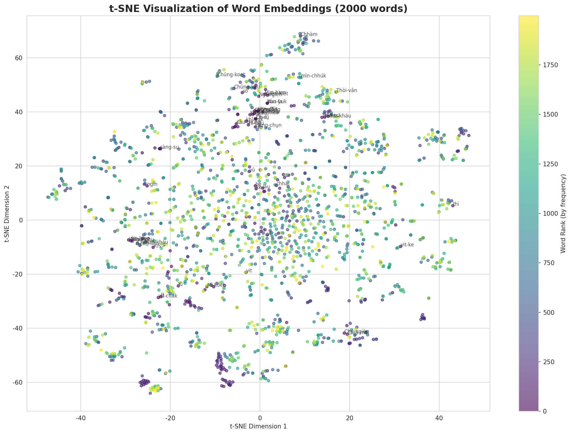 t-SNE Words